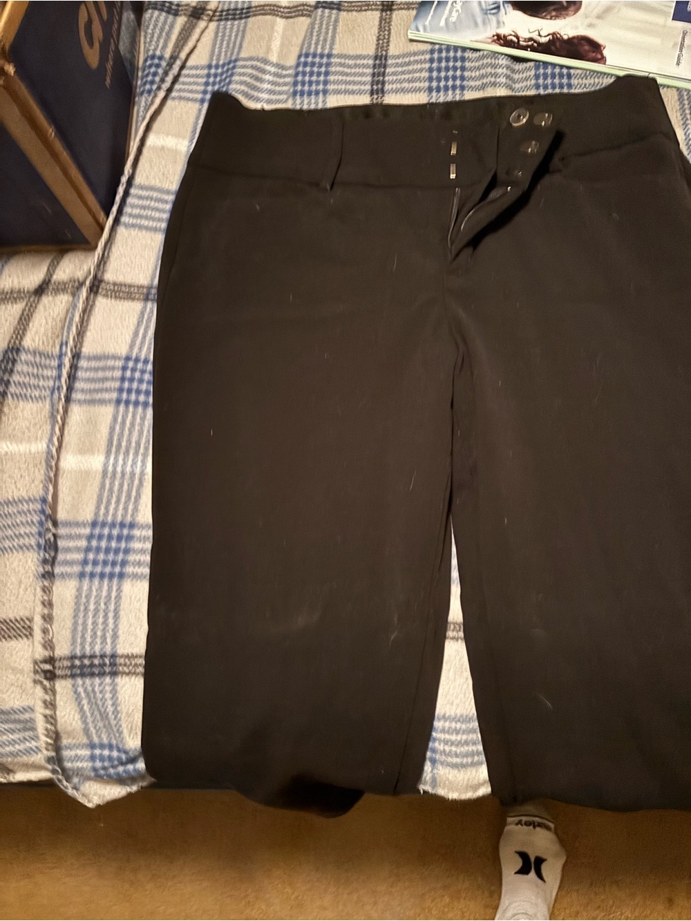Black Women's Stretch Trousers - Tailored Comfort